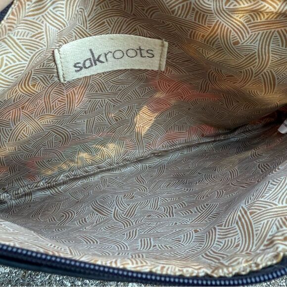 Sakroots 3-piece Pouch Artist Circle Peace Cases Zipper Cosmetic Toiletry Bags - Picture 10 of 11